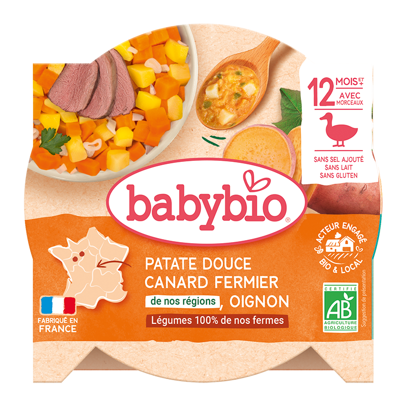 Festin de Patate douce Canard de nos Régions Oignon de notre ferme