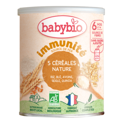 5 Céréales Immunité Nature Riz, Blé, Avoine, Seigle, Quinoa