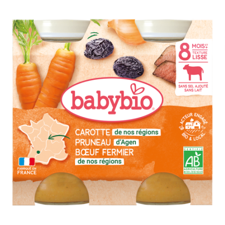 Carotte de nos Régions Pruneau d'Agen Boeuf fermier de nos régions