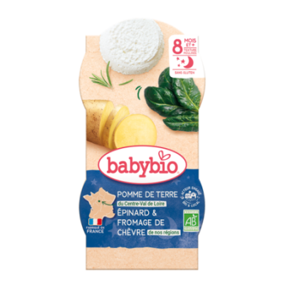 Pomme de terre de notre Ferme Epinard Fromage de Chèvre Français