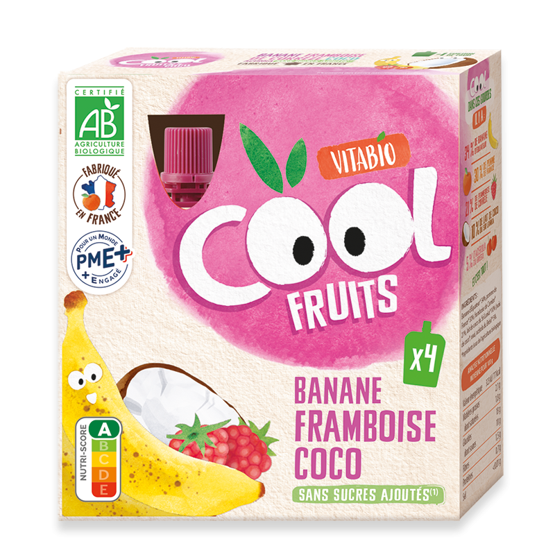 Cool Fruits Banane Framboise Coco