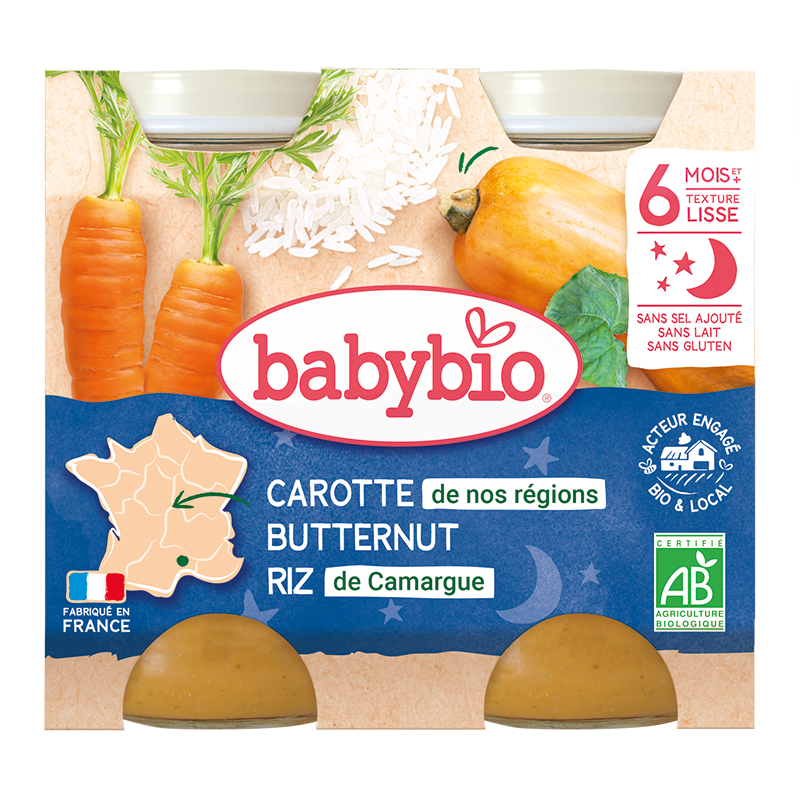Carotte de nos Régions Butternut Riz de Camargue