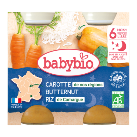 Carotte de nos Régions Butternut Riz de Camargue