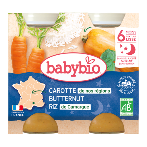 Carotte de nos Régions Butternut Riz de Camargue