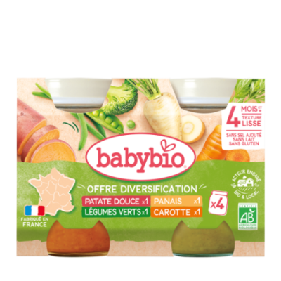 Pack Mes premiers légumes : Patate douce Panais Légumes Verts Carotte