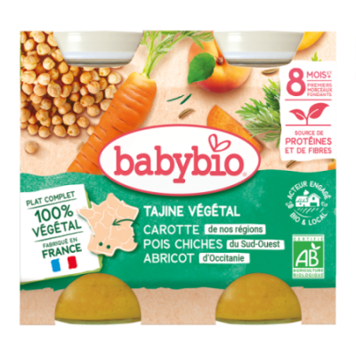 Tajine végétal - Carotte de nos Régions, Pois chiches du Sud-Ouest, Abricot d'Occitanie