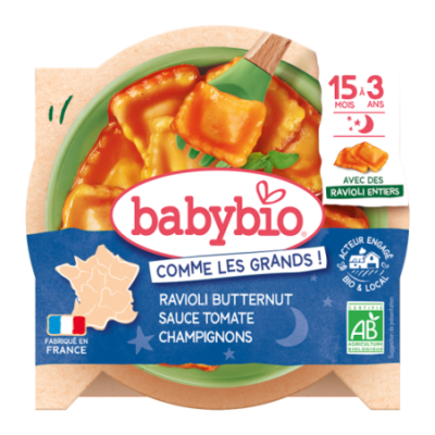 Ravioli Butternut sauce aux Tomates et Champignons