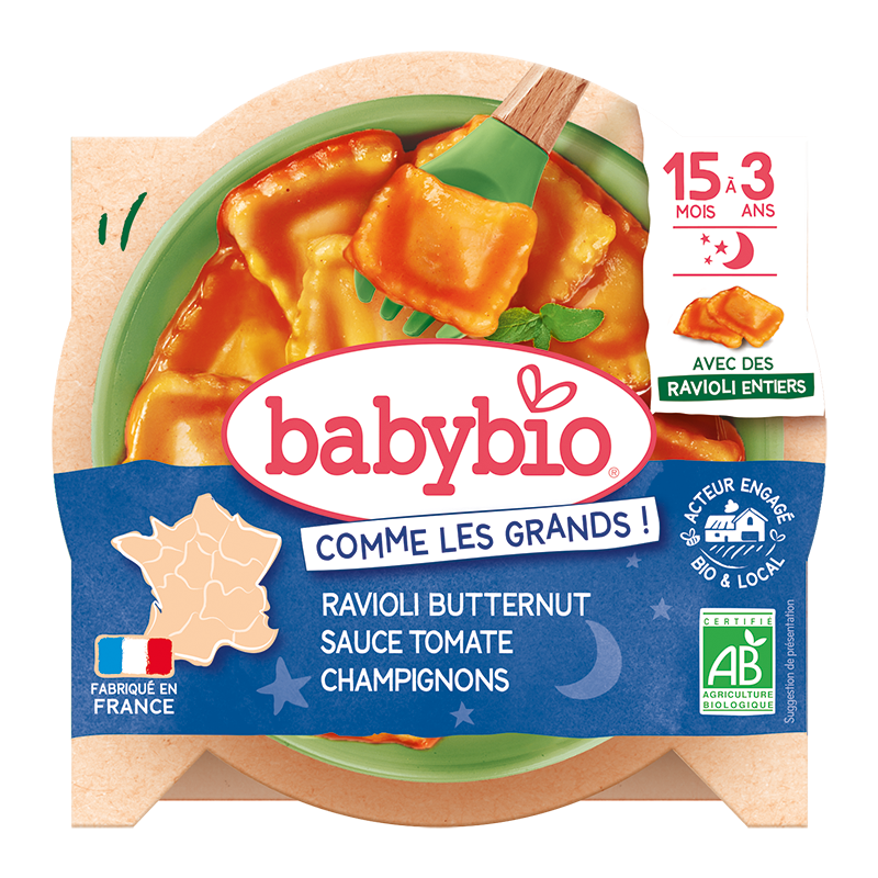 Ravioli Butternut sauce aux Tomates et Champignons