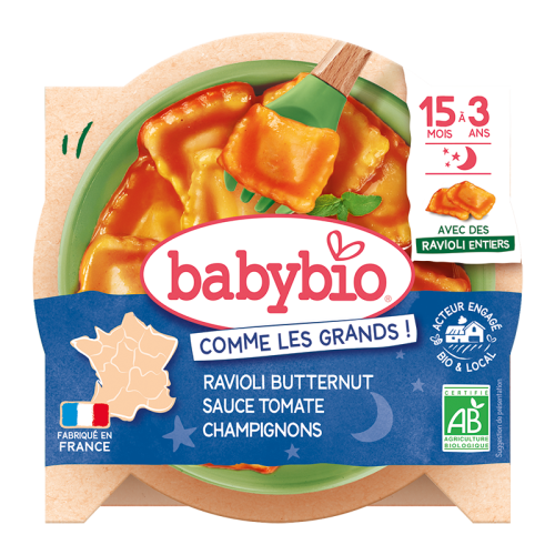 Ravioli Butternut sauce aux Tomates et Champignons