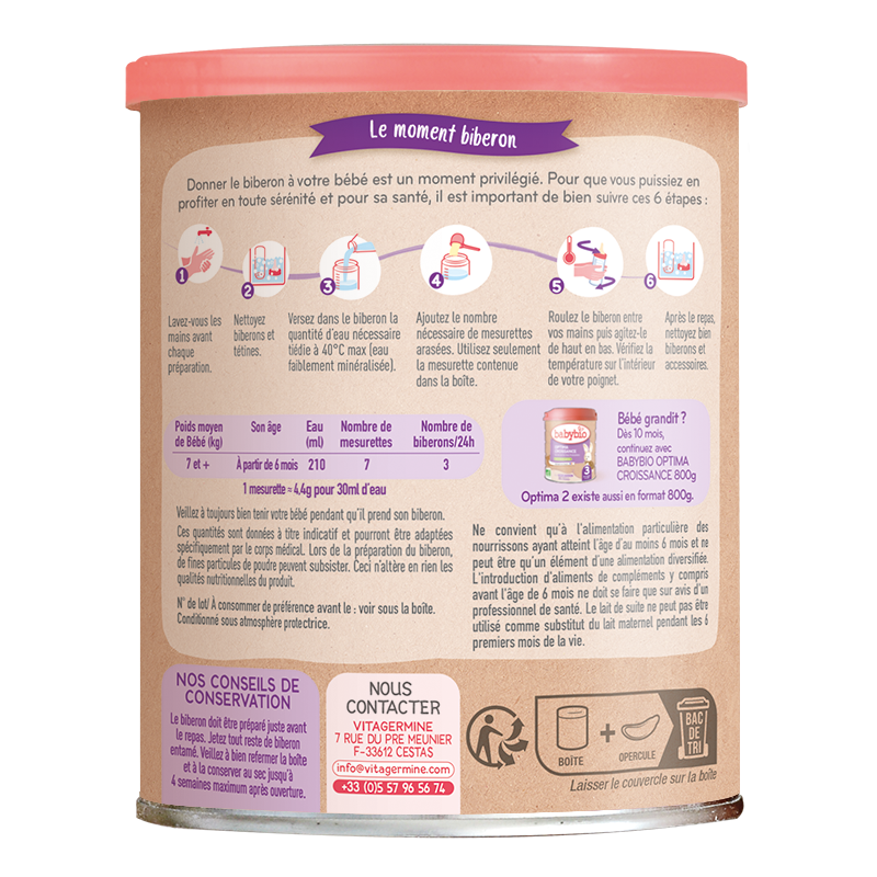Optima 2ème âge - Avec Fibres