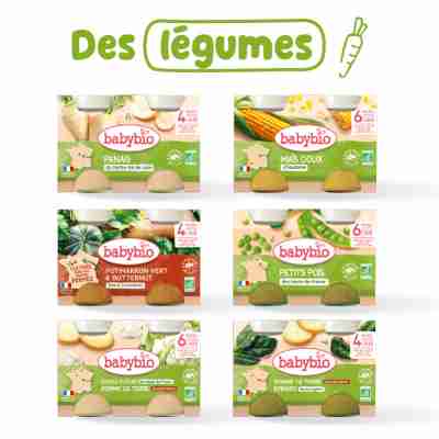 Pack 1 semaine légumes pour bébé dès 4 mois | Assortiment N°1