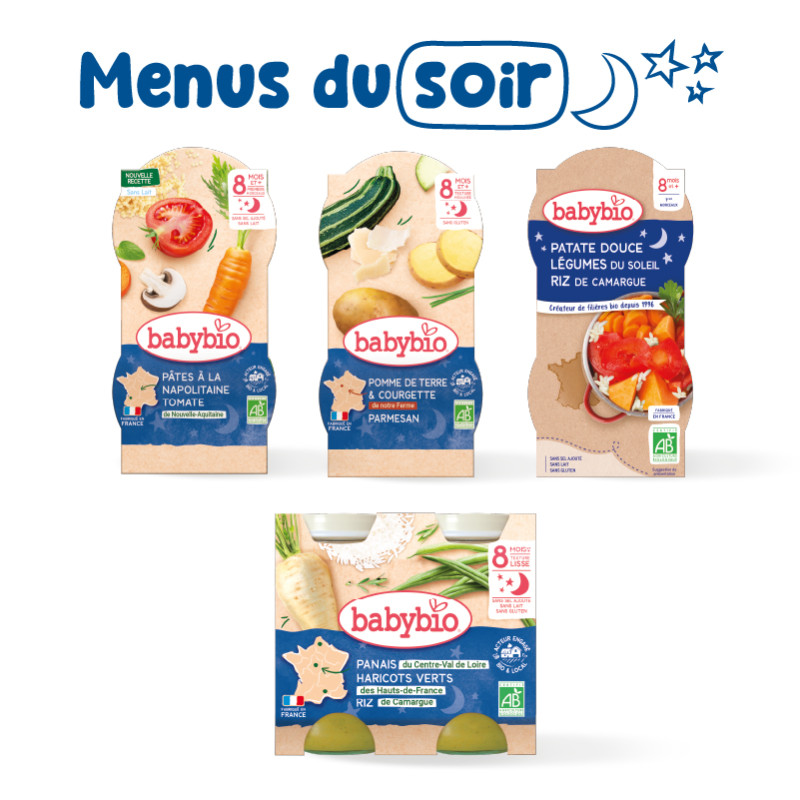 Pack 1 week evening meal for baby | 8 months | Babybio