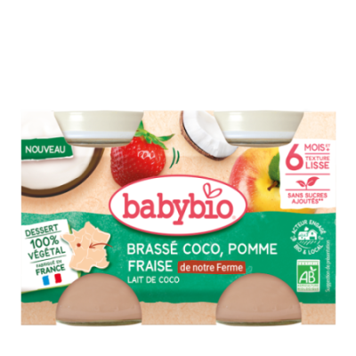 Brassé Coco Pomme Fraise de notre ferme