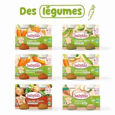 Pack 1 semaine légumes bébé dès 4 mois | Assortiment N°2