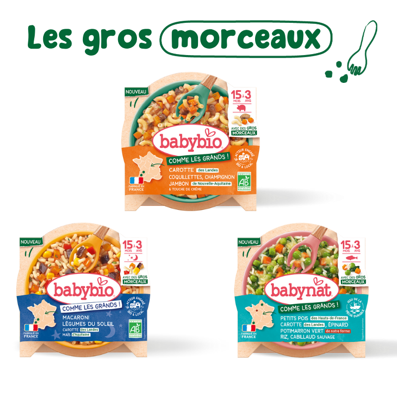 Pack Les gros Morceaux | Dès 15 mois | Babybio