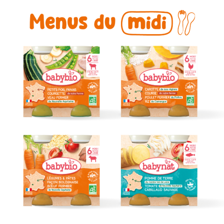 1 week baby lunch pack | From 6 months | Babybio