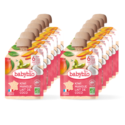 Pack x 14 gourdes Kiwi Mangue Lait de Coco