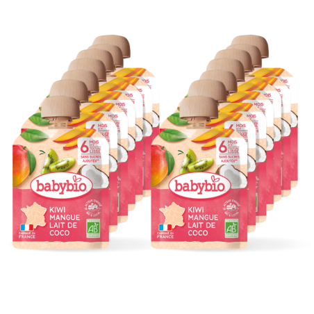 Pack x 14 gourdes Kiwi Mangue Lait de Coco