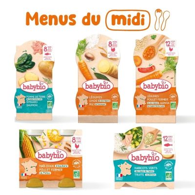 1 week baby lunchpakket N°2 | Van 8-12 maanden | Babybio