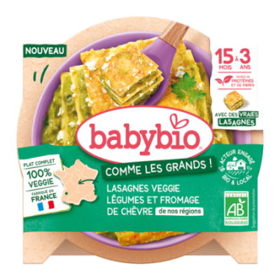 Lasagnes veggie légumes et fromage de chèvre de nos régions