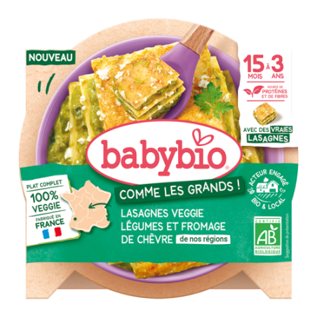 Lasagna vegetables and goat cheese