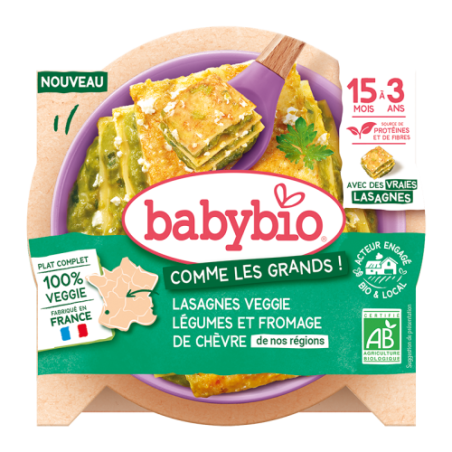 Lasagnes veggie légumes et fromage de chèvre de nos régions