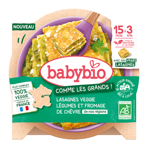 Lasagna vegetables and goat cheese