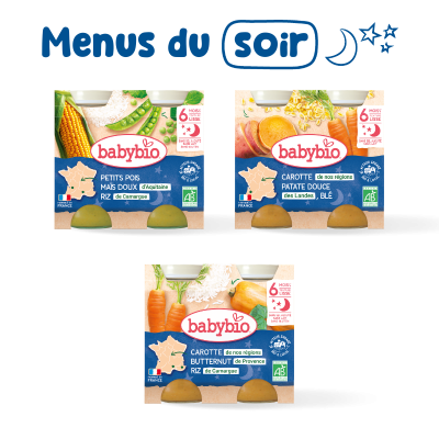 1 semaine de repas du soir pour bébé | Dès 6 mois | Babybio