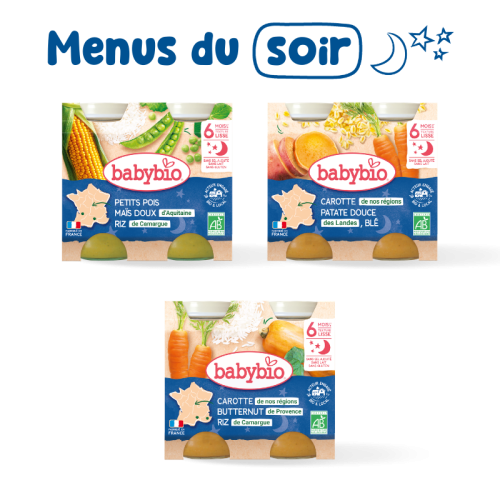 Pack 1 week evening meal for baby | 6 months | Babybio