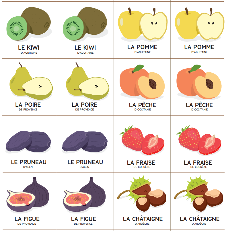 Jeu mémo Babybio à télécharger