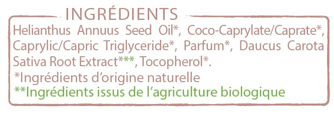 Massage oil body ingredient list