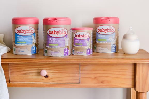 Gamme laits infantiles Babybio