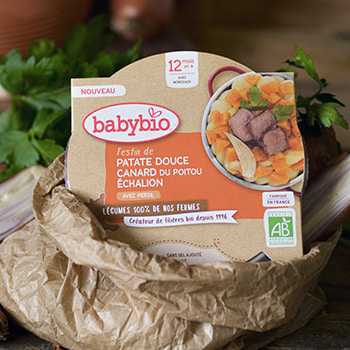 Babybio Petits Pots bébé Carotte Tomate Pâtes Bio - Dès 8 mois