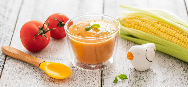 Recipe Cold Soup with Tomato and Sweet Corn from Aquitaine